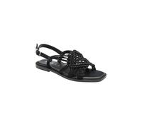 Ravel 'elrig' Textile Weave Flat Sandals In Black Black 3