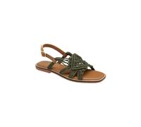 Ravel 'elrig' Textile Weave Flat Sandals In Olive Olive 4