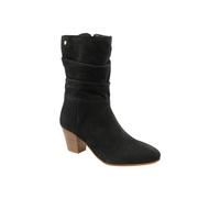 'Gana' Suede Heeled Boots Ravel Black 8