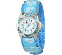 Ravel Girl's Hibiscus Flower Patterned Easy Fasten Strap Watch