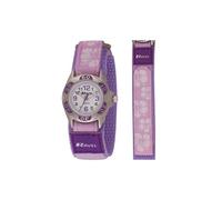 Ravel Girl's hook and loop Hibiscus Watch - Purple R1507.20