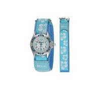 Ravel Girl's Velcro Hibiscus Watch - Blue R1507.21