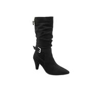 Ravel Women's 'Guise' Suede Stiletto-Heel Mid-Calf Boots in Black | Size: 6 Ravel Black 6