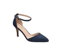 Ravel 'hale' Satin & Diamante Court Shoes In Navy Navy