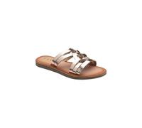 Ravel 'harts' Leather Flat Mule Sandals In Rose Gold Rose Gold 3