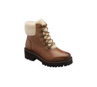Ravel Women's 'Ingram' Leather Flat Ankle Boots in Tan | Size: 7 Ravel Tan 7