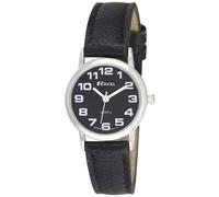 Ravel Ladies Basic Black Dial Black Leather Strap Watch R0105.07.2A