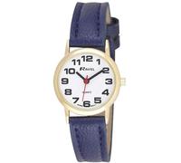 Ravel Ladies Basic White Dial Blue Leather Strap Watch R0105.26.2A