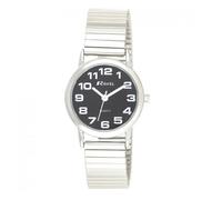 Ravel Ladies Chrome Black Dial Watch R0208.03.2S