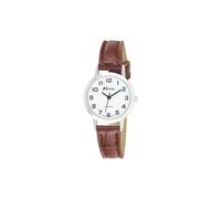 Ravel Ladies Classic Strap Watch White & Silver Dial & Brown Strap R0102.12.2A