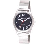 Ravel Ladies Classic Super Bold Easy Read Expander Bracelet Black/Silver Watch R0225.03.2