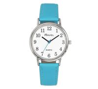 Ravel Ladies Classic White Dial Light Blue Leather Strap Watch R0140.16.2