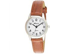 Ravel Ladies Classic White Dial Watch with Brown Strap R0132.24.2