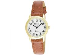Ravel Ladies Classic White Dial Watch with Brown Strap R0132.25.2
