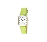Ravel Ladies Cushion Shaped Brights Leather Strap Watch Bright Green