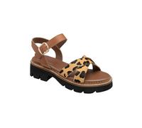 Ravel Leopard-Print Leather 'darras' Sandals Multi