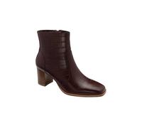 Ravel Women's 'Louth' Leather Ankle Boots in Burgundy | Size: 4 Ravel Burgundy 4