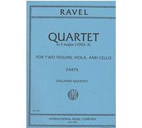 Ravel, Maurice - String Quartet in F Major Two Violins, Viola, and Cello Parts Paganini Quartet