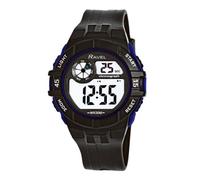 Ravel - Mens Round 3ATM Digital Quartz Watch with Light - RDG.14.15 - Black/Blue