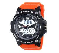 Ravel - Mens 5ATM Ana-Digi Quartz Watch with Light - RDT.2G - Orange