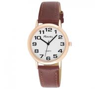 Ravel Mens Basic White Dial Brown Leather Strap Watch R0105.42.1A