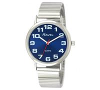Ravel Mens Blue Dial Silver Expander Bracelet Watch R0208.46.1