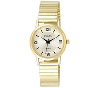 Ravel Men's Classic Round Everyday Watch with Roman Numerals - Gold Colour Stainless Steel Expander