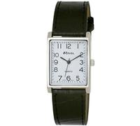Ravel Mens Classic Silver Dial BlackLeather Strap Watch R0120.02.1A