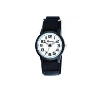 Ravel - Men's Modern Workwear Watch with Easy-Fasten Strap - Black/White Dial/Black Strap