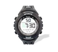 Ravel - Mens Round 3ATM Digital Quartz Watch with Light - RDG.14.26 - Black