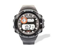 Ravel - Mens Round 3ATM Digital Quartz Watch with Light - RDG.14.30 - Black