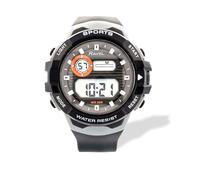 Ravel - Mens Round 3ATM Digital Quartz Watch with Light - RDG.14.33 - Black/Grey