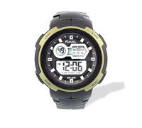 Ravel - Mens Round 3ATM Digital Quartz Watch with Light - RDG.14.38 - Black/Khaki