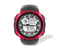 Ravel - Mens Round 3ATM Digital Quartz Watch with Light - RDG.14.41 - Black/Red