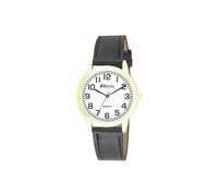 Ravel Men's Round White Dial Black Pu Strap Watch R0132.12.1