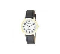 Ravel Men's Round White Dial Black Pu Strap Watch R0132.22.1