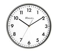 Ravel - Modern 30cm Office and Kitchen Wall Clock - Analogue Quartz - RWC.30.13 - Grey