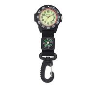 Ravel - Nylon Clip-On Carabiner Watch with Compass and Glow in The Dark Dial - Analogue Quartz - R1108.03 - Black