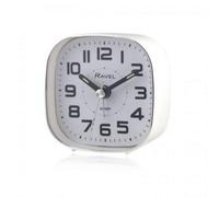 Ravel Petite Quartz Bedside Alarm Clock White Rc038.4