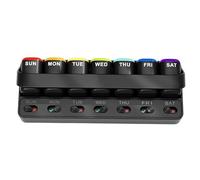 Ravel Pill Organizer - Medicine Organizer Weekly Case | Storage Box Dispenser Pill | Portable, Travel-Friendly, Easy Open, Large Capacity for Nutrient, Medications, and Daily Supplements