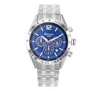 Ravel Pro - Round Stainless Steel Chronograph Watch with Date - 100m Water Resistant - Analogue Quartz - RPR