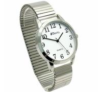 Ravel R0232.01.2 Gents Easy Read Watch with Silver Tone Expanding Bracelet