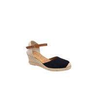 Ravel 'rhea' Suede Wedge Espadrille Sandals In Navy Navy 3