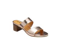 Ravel Rose Gold Metallic Leather 'lund' Mule Sandals Rose Gold