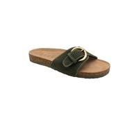 Ravel 'salton' Suede Sliders In Khaki Khaki