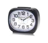 Ravel Small Sized Pillow Shaped Bedside Alarm Clock Black RC040.3