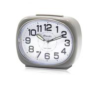 Ravel Small Sized Pillow Shaped Bedside Alarm Clock Grey RC040.2