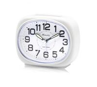 Ravel Small Sized Pillow Shaped Bedside Alarm Clock White RC040.4