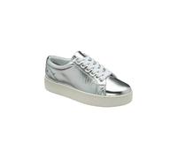 Ravel 'solon' Leather Lace-Up Trainers In Silver Silver 7