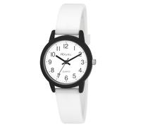 Ravel - Summer in Black Silicone Watch (37mm case) - Analogue Quartz - R1814.4 - White